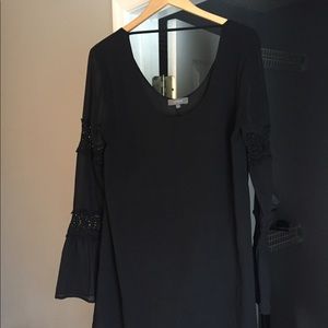 Beautiful black boutique tunic top